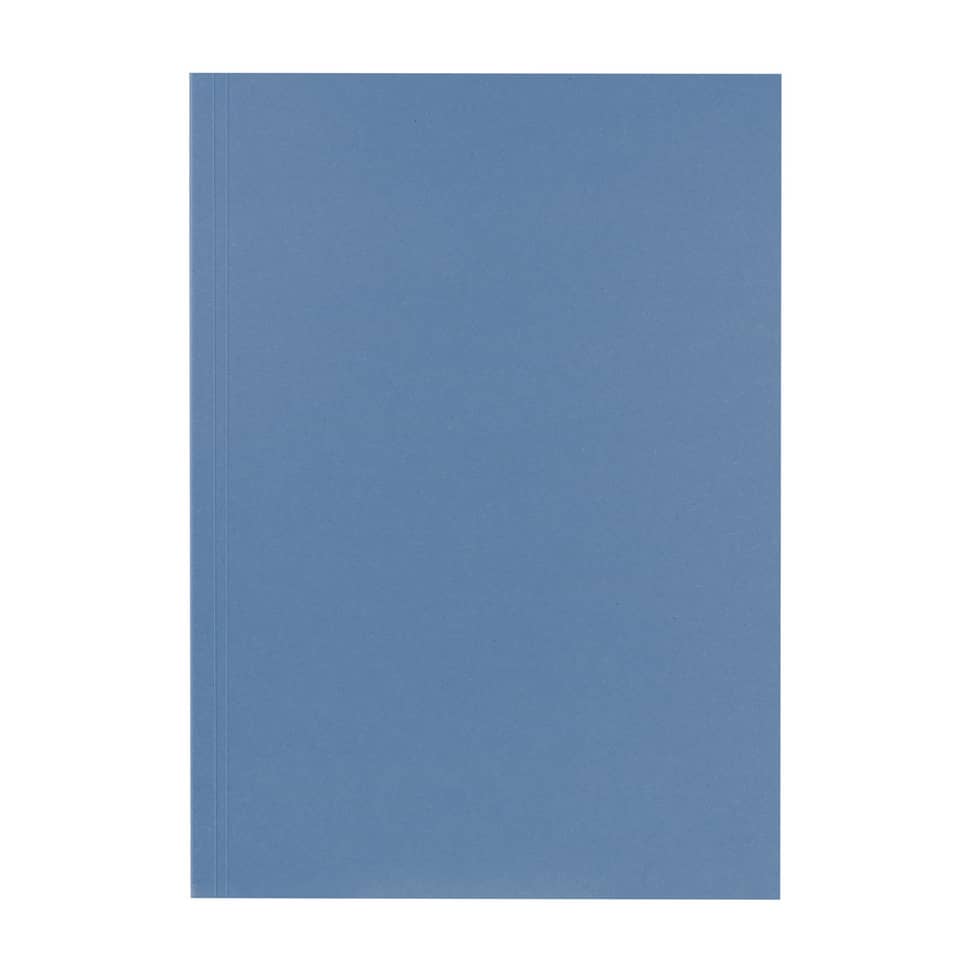 notebook, blau, Hardcover, unifarben, Doppelring