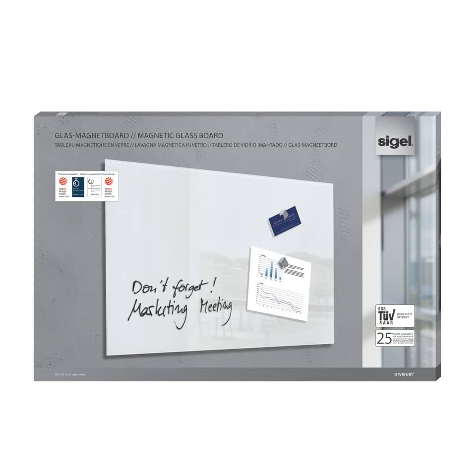 Glas-Magnetboard, Magnetic Glass Board, Whiteboard, Glass Board, Ergänzungskarte
