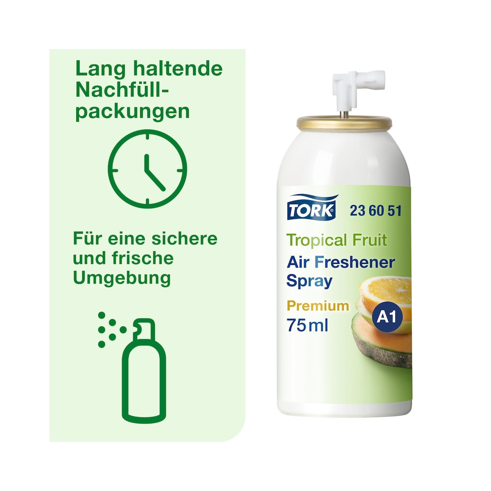 Air Freshener, Tropical Fruit, 75ml, Spray, Aerosol