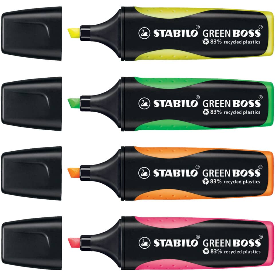 highlighter, marker, neon, set, multicolor
