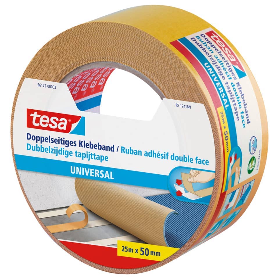 Klebeband, Universalband, Doppelseitig, Maße 25m x 50mm, Tesa