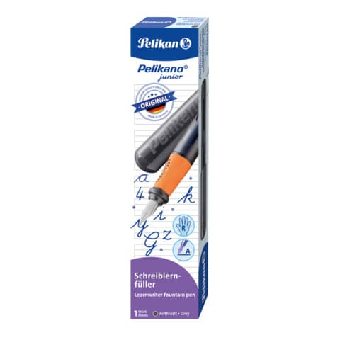 Füllhalter Pelikano® Junior A - Rechtshänder, anthrazit PELIKAN 300010016