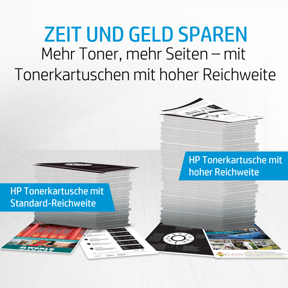 Tonerkartusche, Druckerpatrone, Reichweite, Standard-Reichweite, Hoch-Reichweite