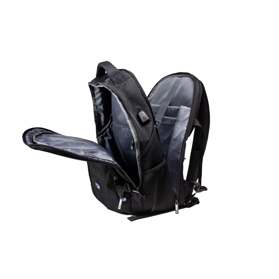 Rucksack, Rucksackfach, Schulrucksack, Schwarz, Mesh-Tragesystem