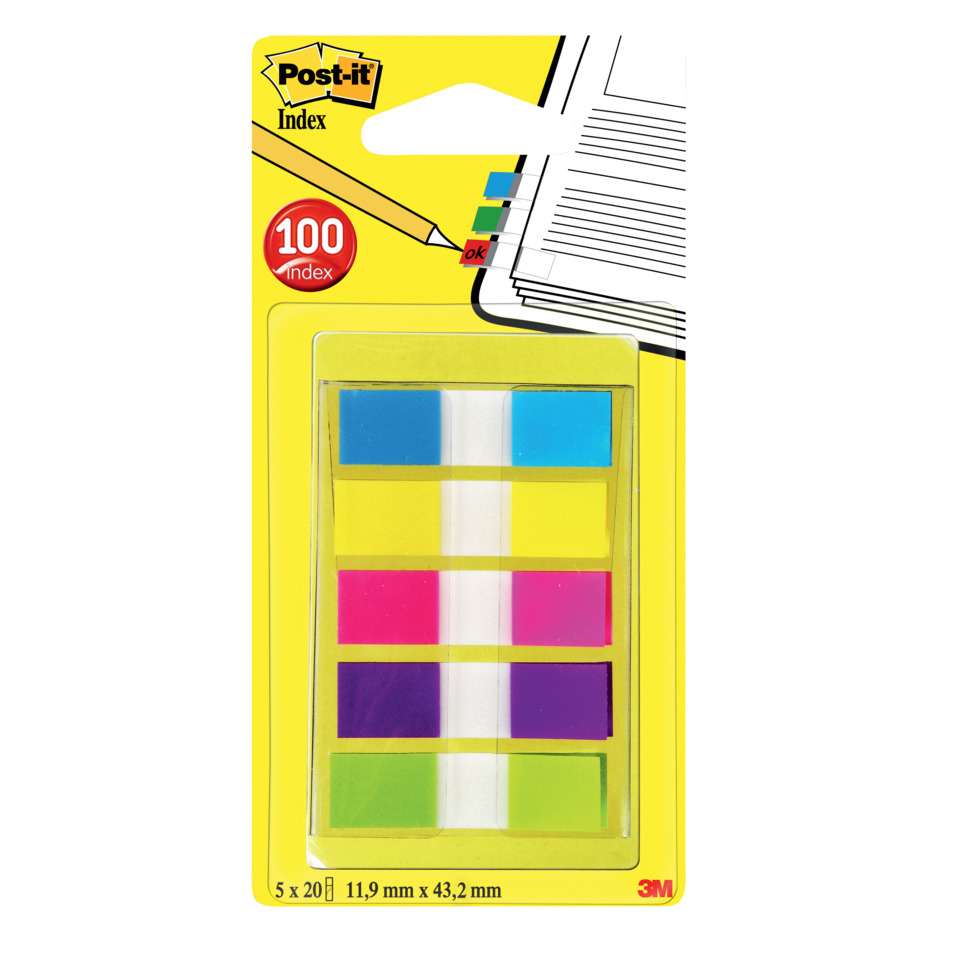 Post-it, Haftnotizen, Notizzettel, Klebezettel, Neonfarben