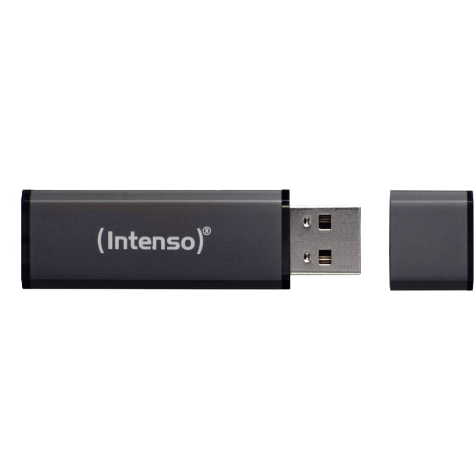 USB-Stick, Flashdrive, Intenso, Metallisch, USB-Anschluss