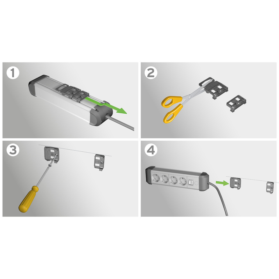 Steckdosenleiste, Verlängerung, Kabel, Schalter, Adapter