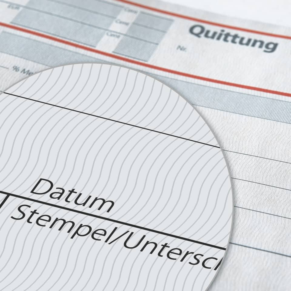 Quittung, Rechnung, Dokument, Stempel, Datum