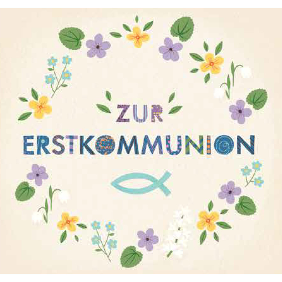 Erstkommunion, Blumenkranz, Feier, Symbolik, Logo? (no)