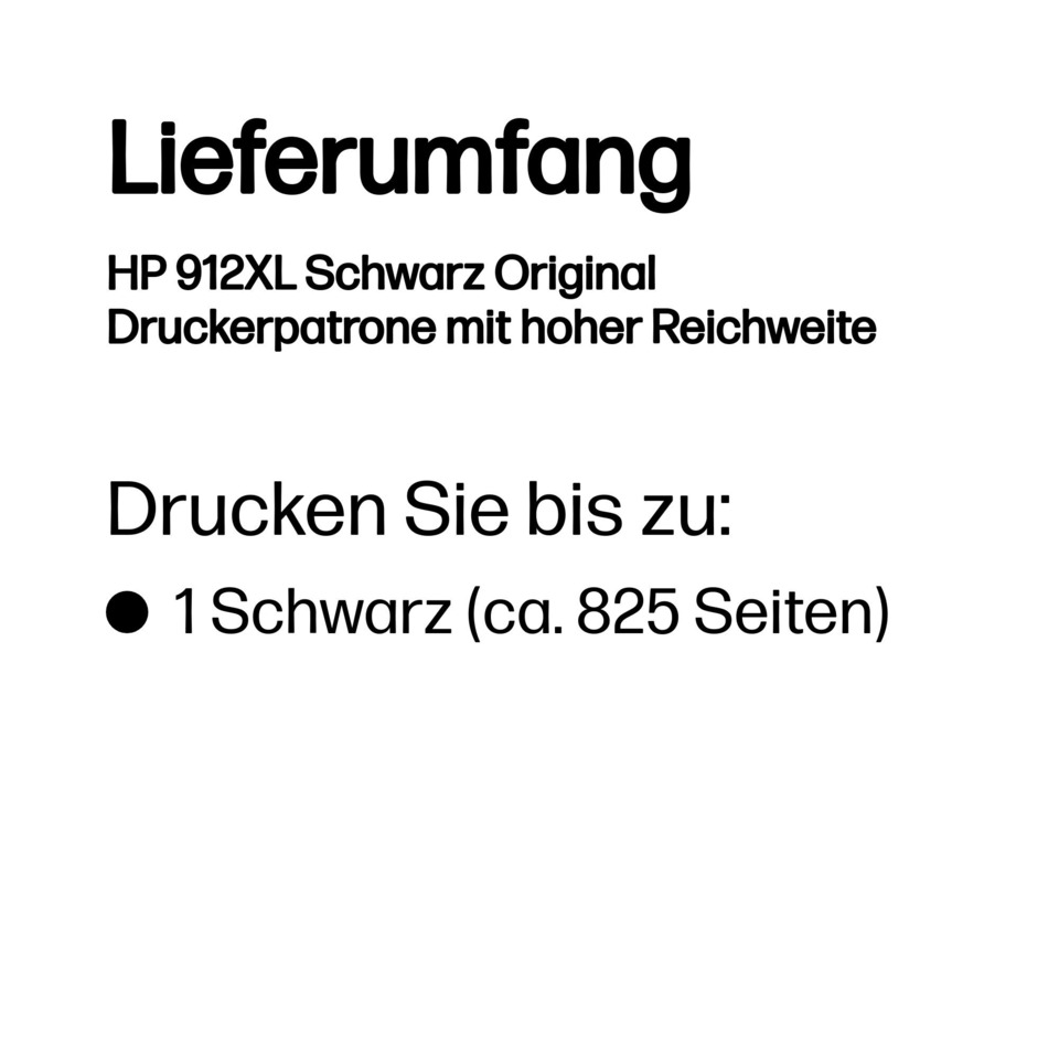 Druckerpatrone, Schwarz, Original, HP, Drucker