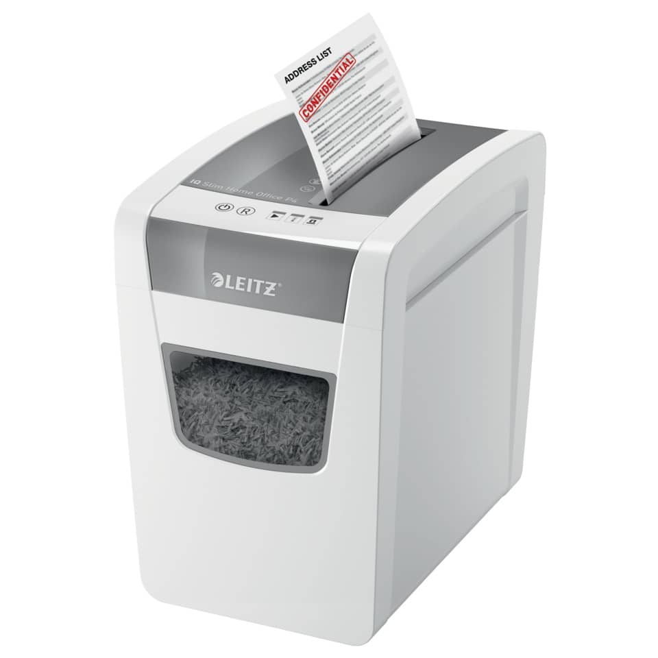 Schredder, Papiervernichter, Kleinhäcksler, Kompakt, weiße Farbe