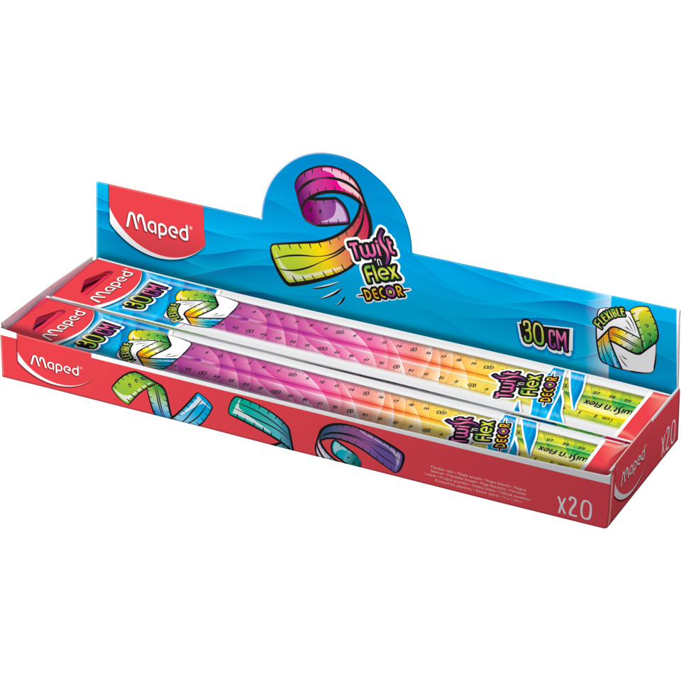 Bleistifte, Sicherheitsmaß, 30 cm, Flexible Lineal, Mäppchen/Verpackung