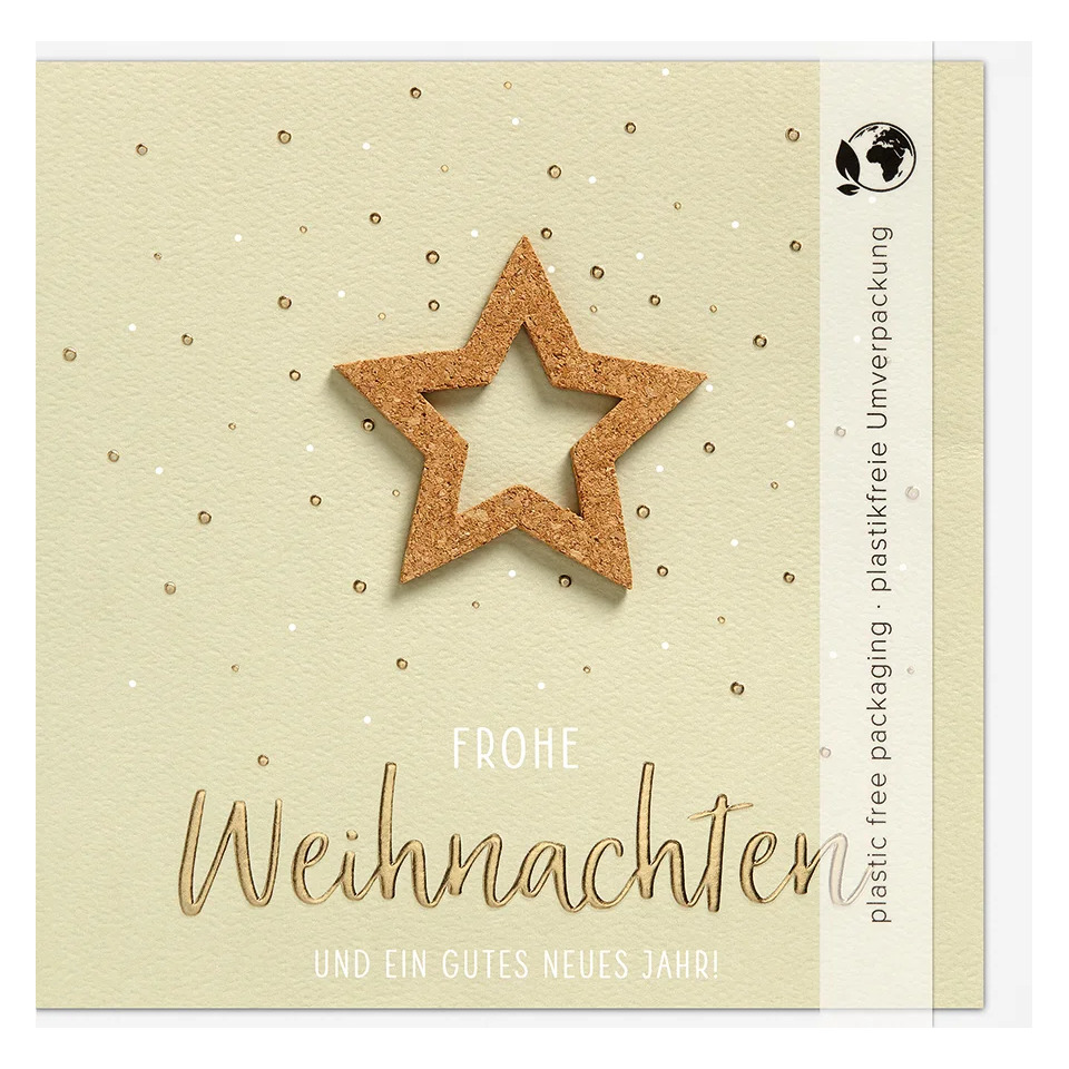 Weihnachtskarte Moments Collection Stern PERLEBERG 7228437-2