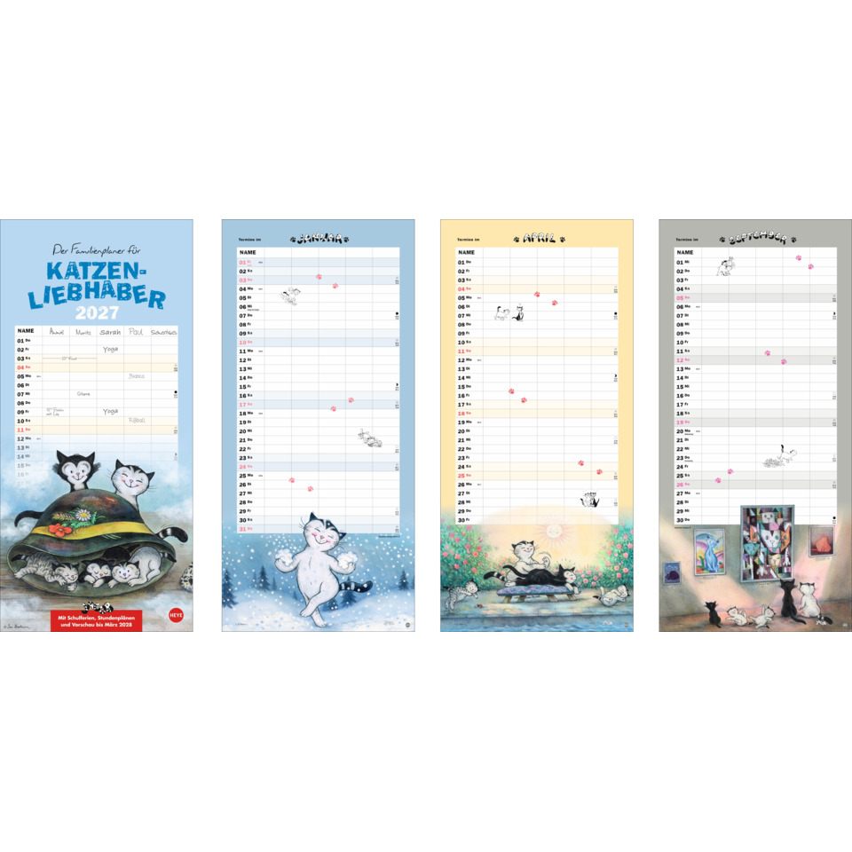 Kalender, Katzen, Liebhaber, Wandkalender, Monatskalender