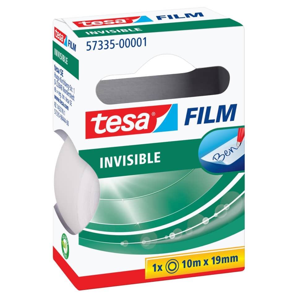 invisible Film, tesa, Box, Kontaktlinsenfolie, 10m x 19mm