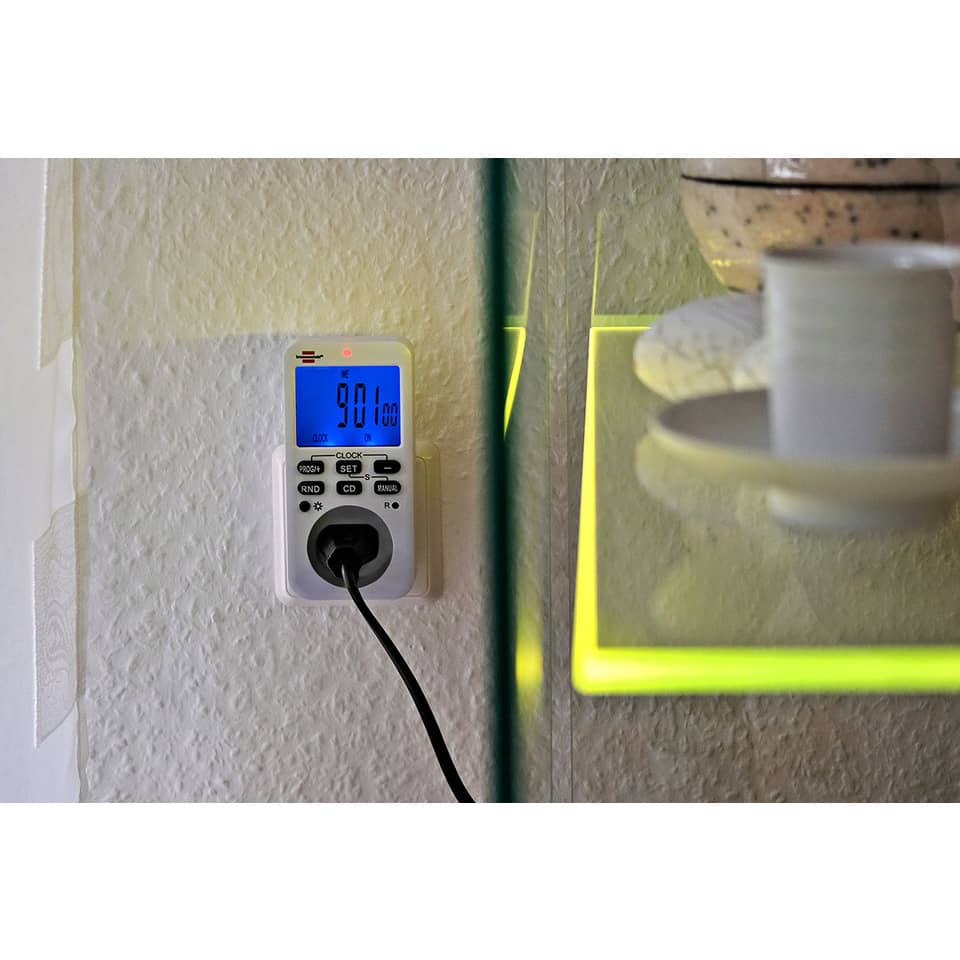 elektrischer stecker, digitales display, Wandsteckdose, Messgerät, Kabelanschluss