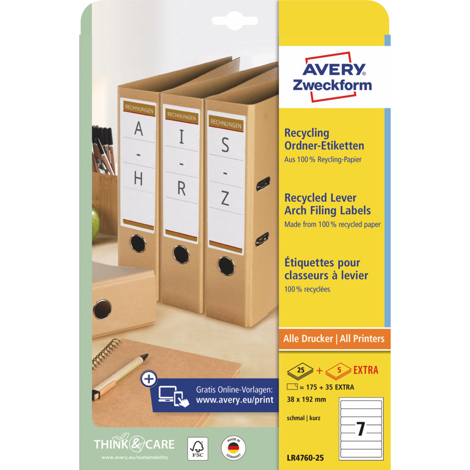 A4 datei, Ordner, Recyclingetikett, Pappe, Büromaterial