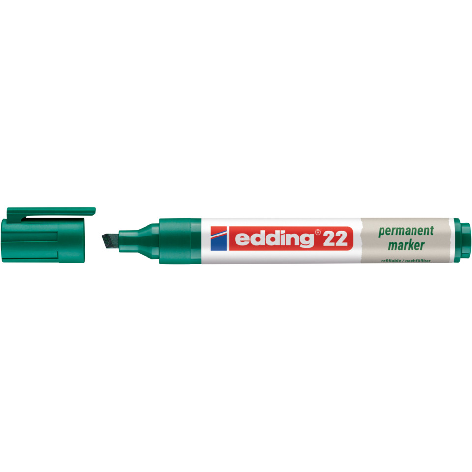  Marker, Permanentmarker, grün, Filzstift, Kugelclip