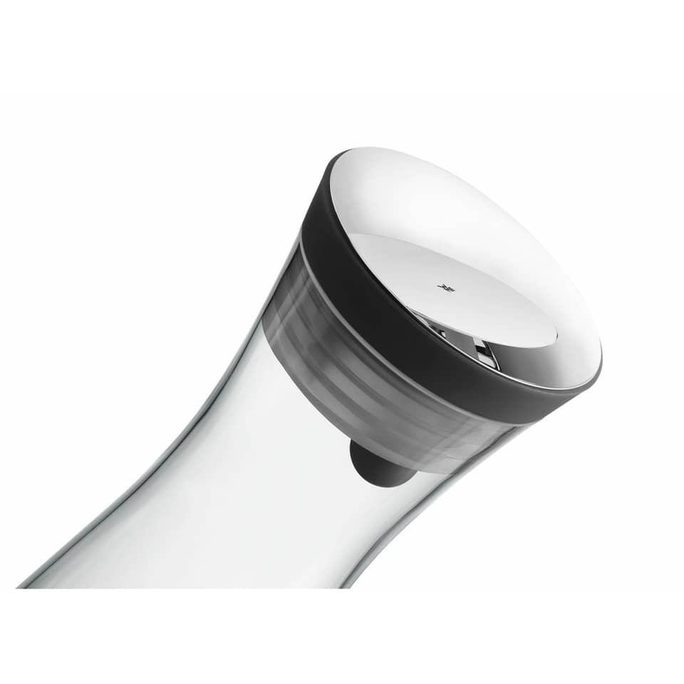 Elektrischer Wasserkocher, Körper aus Glas, Schwarz-Weiß, Spitz zulaufend, Stilvolles Design