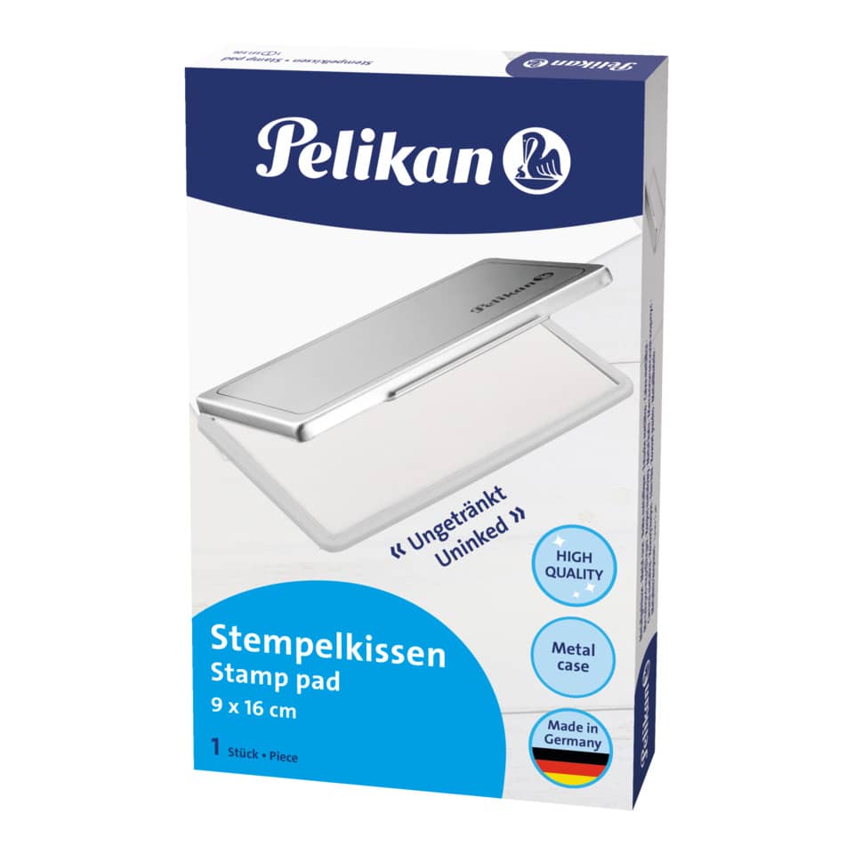 Stempel, Stempelkissen, Stamp pad, 9 x 16 cm, Metallgehäuse