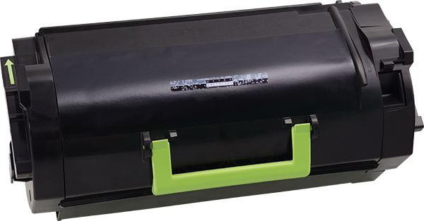 druckerpatrone, tonerpatrone, schwarze patrone, grüner griff, laserdrucker zubehör