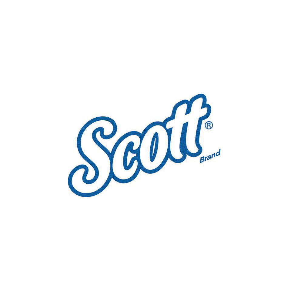 Scott Brand, Logo, Blauer Text, Wortmarke, Markenzeichen
