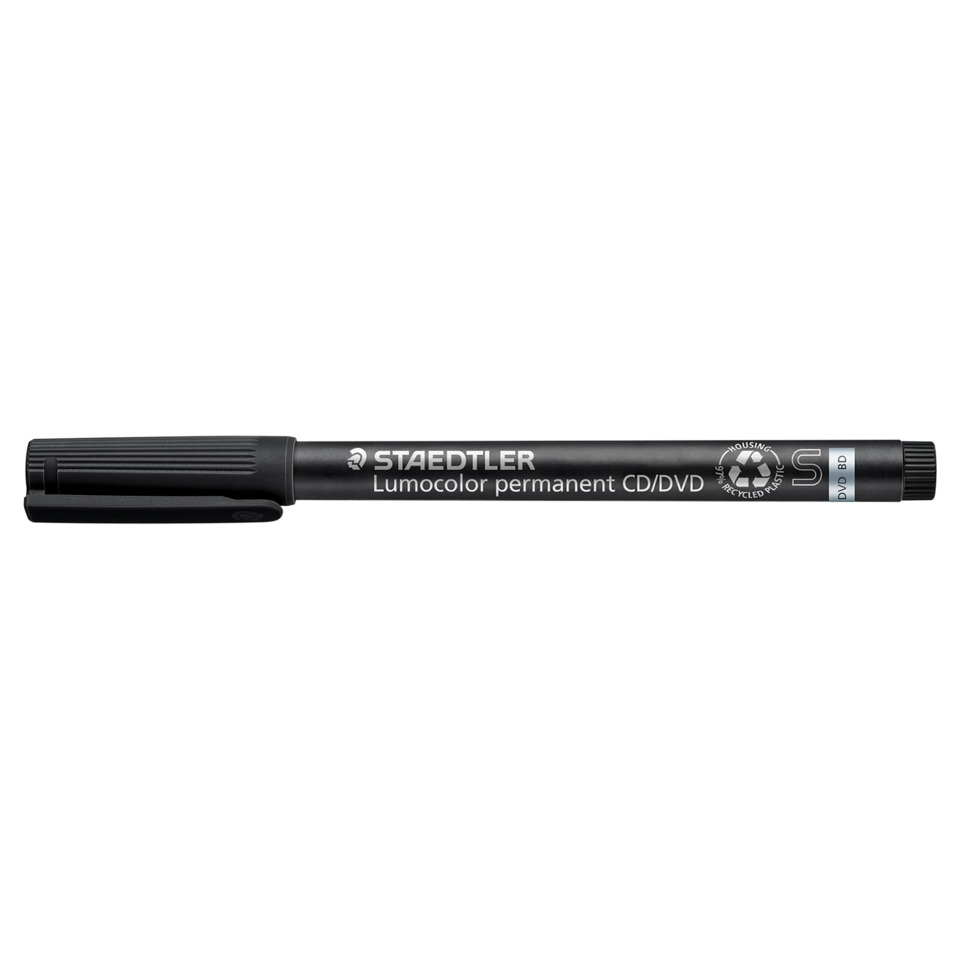 CD/DVD marker, Lumocolor, Permanent marker, Black marker, Staedtler