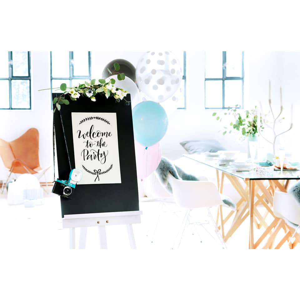 party, decor, tafel-poster, ballons, fotobox
