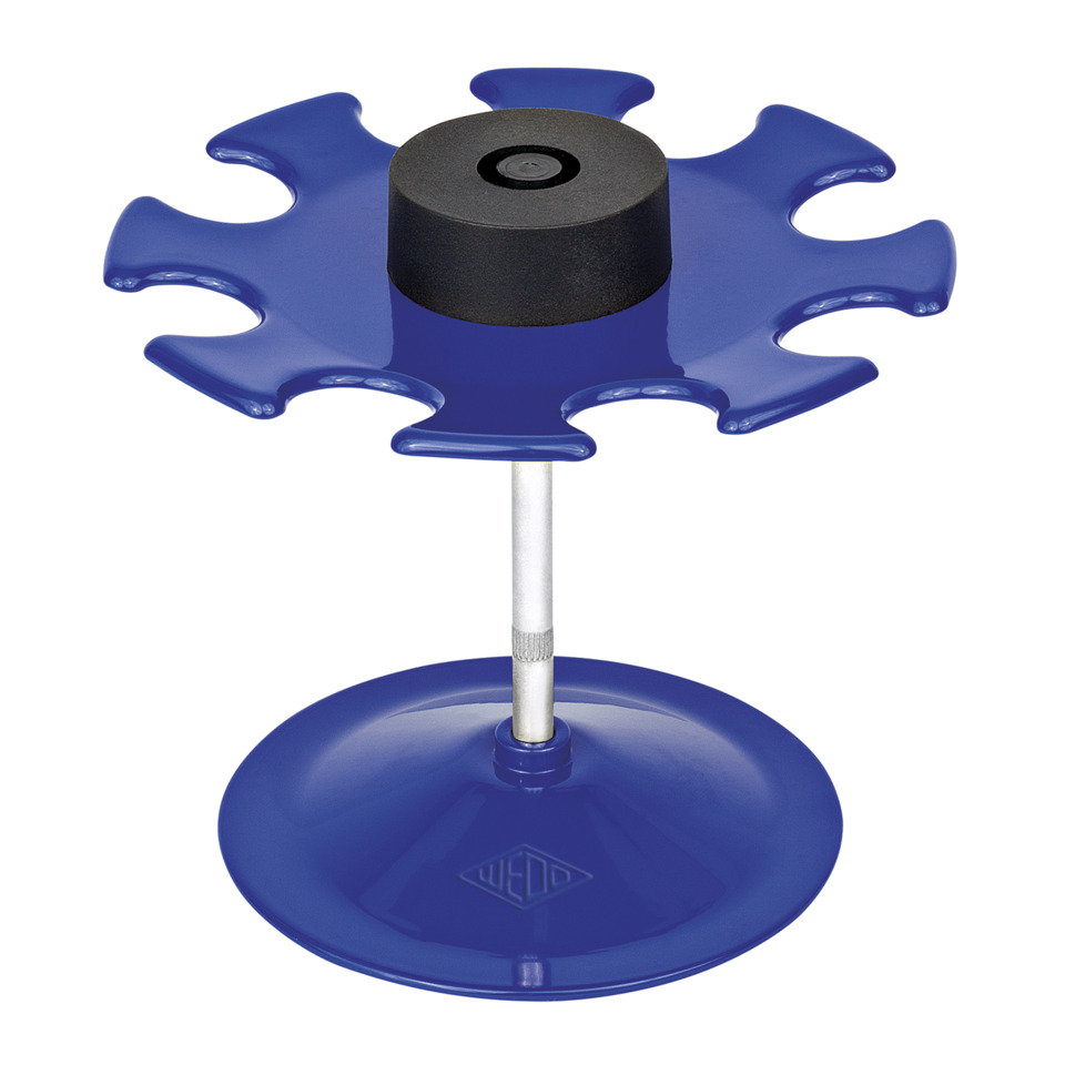 blau,  blumenförmig, schraube, stütze,  pedestal