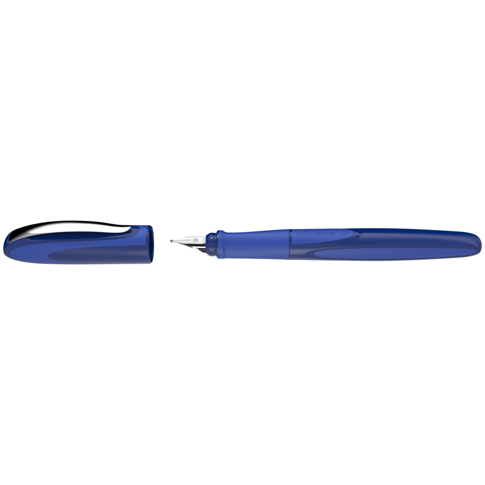 Fountain pen, Blue, Nib, Cap, Pen body