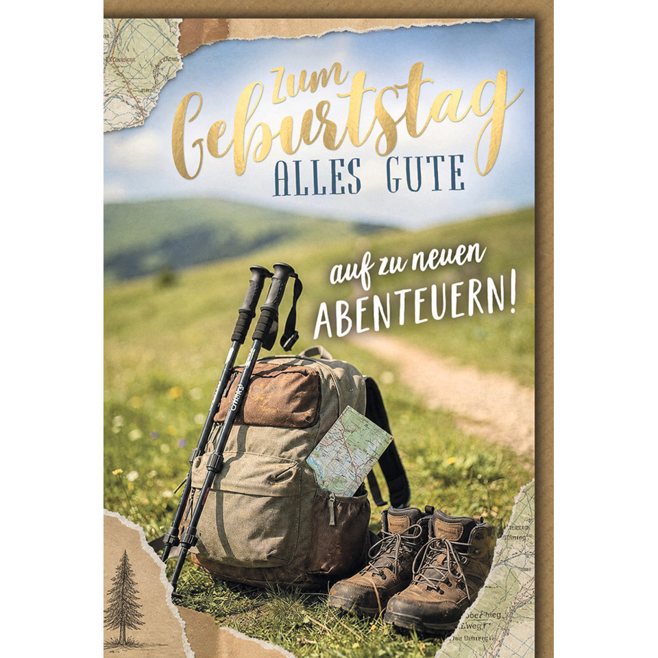 Rucksack, Wanderrucksack, Stiefel, Karte, Campingausrüstung