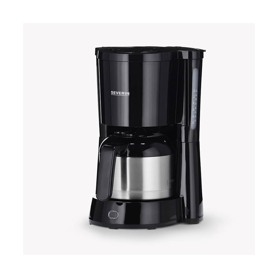 Kaffeemaschine, Filterkaffee, Schwarz, Dauerfilter, Stahlbehälter