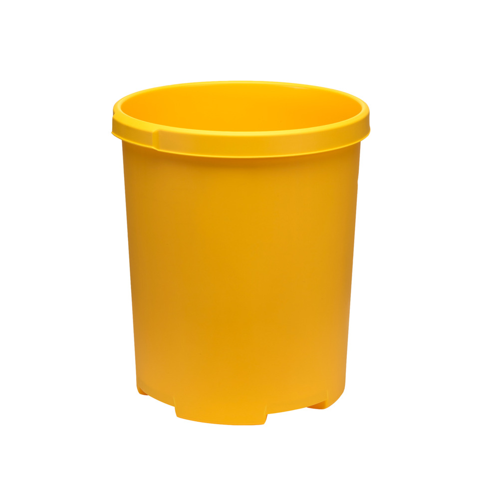 Mülleimer, Abfalleimer, Gelb, Küchenbehälter, Kunststoffbehälter