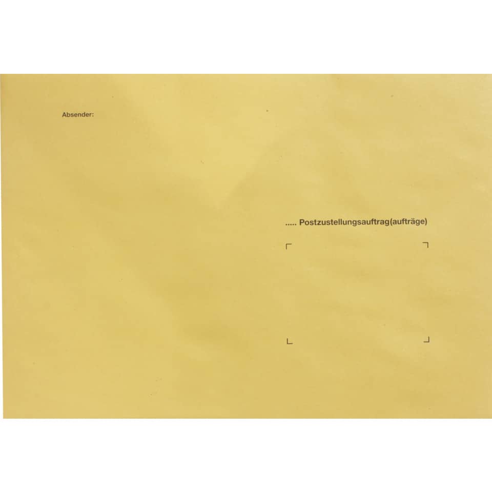 Postkartenumschlag, Briefumschlag, Postauftrag, Papier