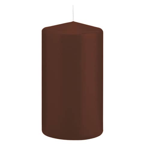 Stumpenkerze, 130x70mm, kastanie  618354.125