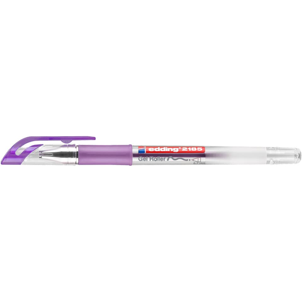 gelstift, roller, kugelschreiber, violett, transparent