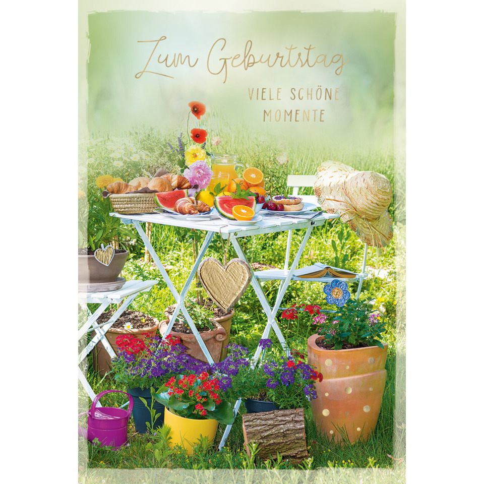 Picknick, Garten, Frühstück, Blumen, Korb