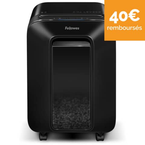 Aktenvernichter Powershred® LX201, Partikelschnitt 2x12mm, P5, 12 Blatt, schwarz FELLOWES 5050001