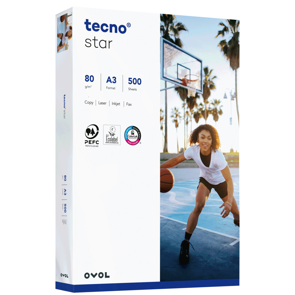 A3-Format, 500 Blätter, Papierbox, Basketball, Sport