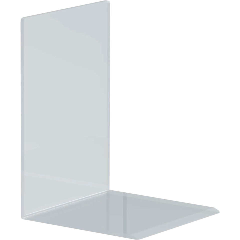 Regal, Wand, Glas, Transparent, L-Form