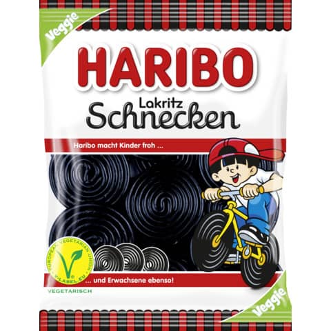 Lakritz Schnecken, 175g, Vegan HARIBO 980637