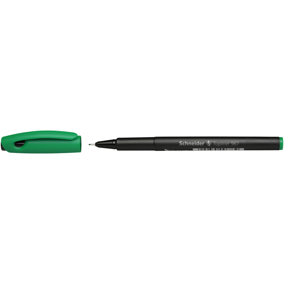 Schreiber, Filzstift, Marker, feiner Punkt, grüner Stift