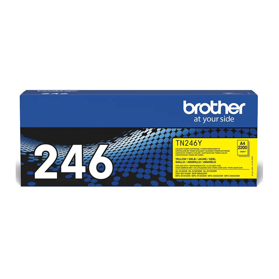 Toner, Kassettentyp, 246, gelb, brother