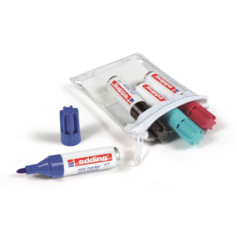 Marker, Filzstift, Minimarker, Koffer-Set, Mehrfarbig