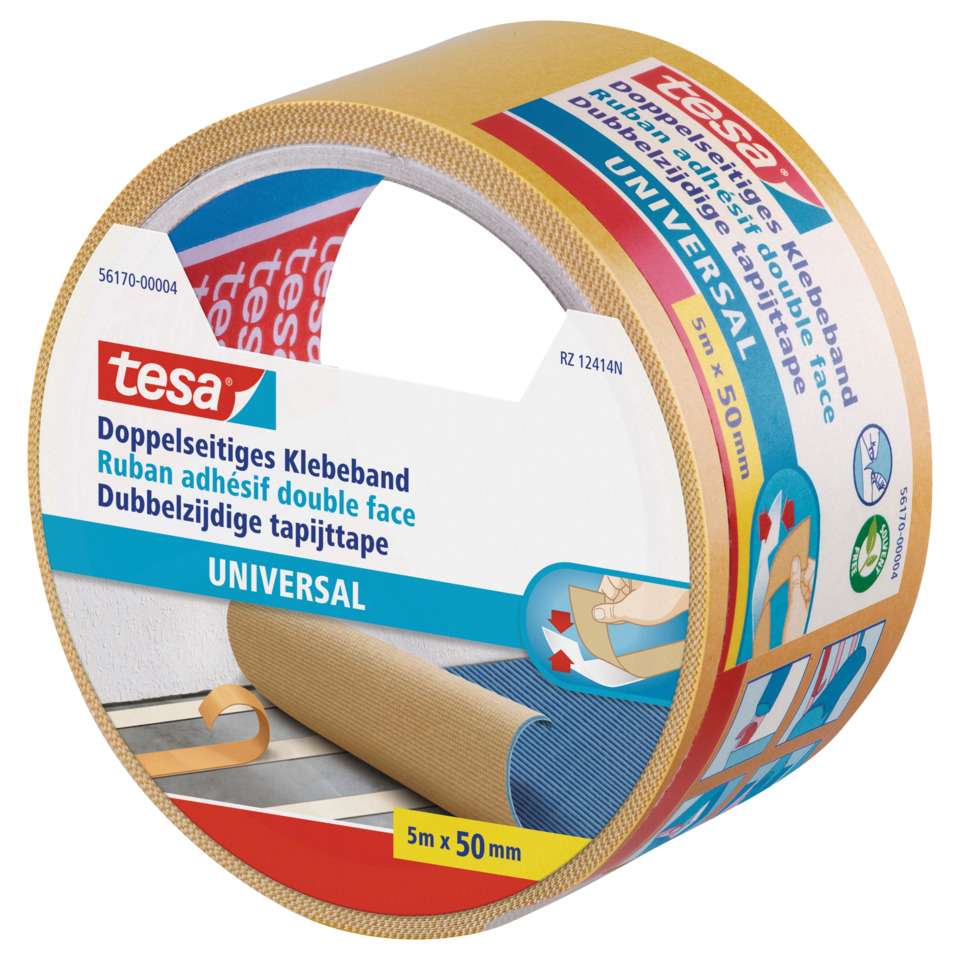 Klebeband, Universalband, Doppelseitig, Bauband, Maßband 5m