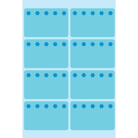 Tiefkühletiketten "Eiskristalle", 26x40mm, 48 Stück, blau HERMA 3773