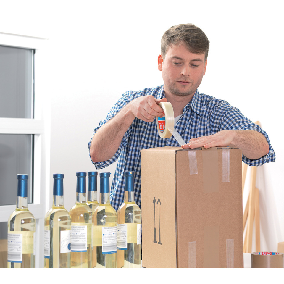 Wein, Flasche, Karton, Versand, Klebeband