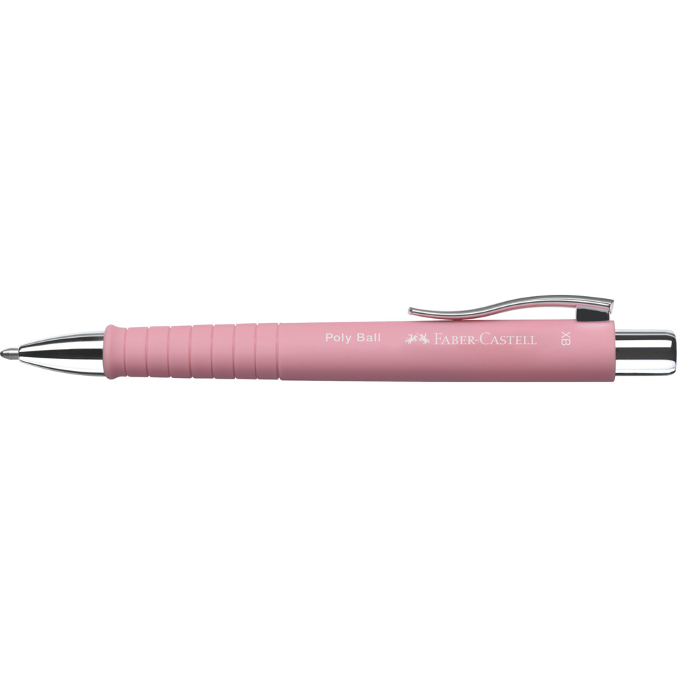 Kugelstift, Pinker Griff, Metalldesign, Kugelschreiber, Clip