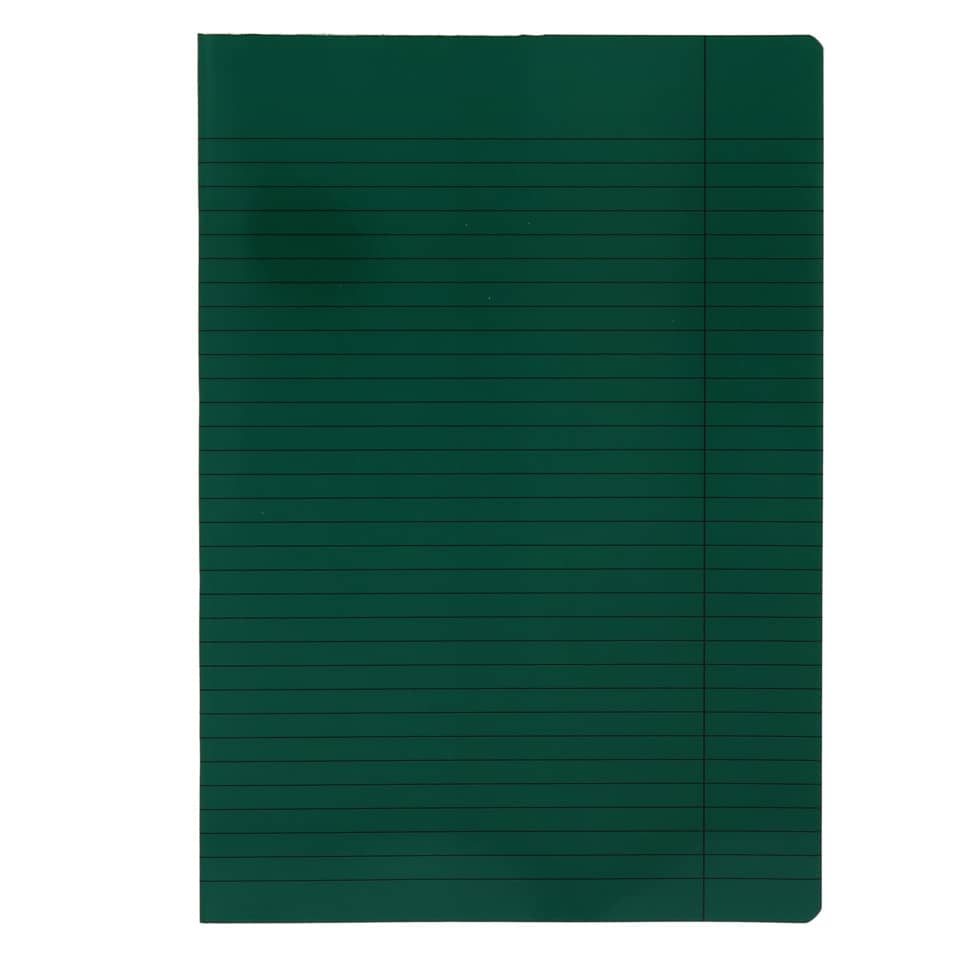 Notizbuch, Notizblock, Grün, liniert, Karton/Deckel