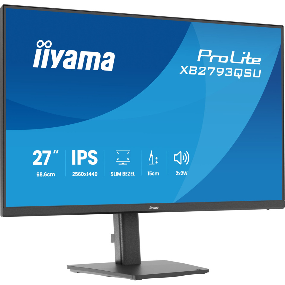 27 Zoll, IPS, Monitor, Schmaler Rahmen, Ständer